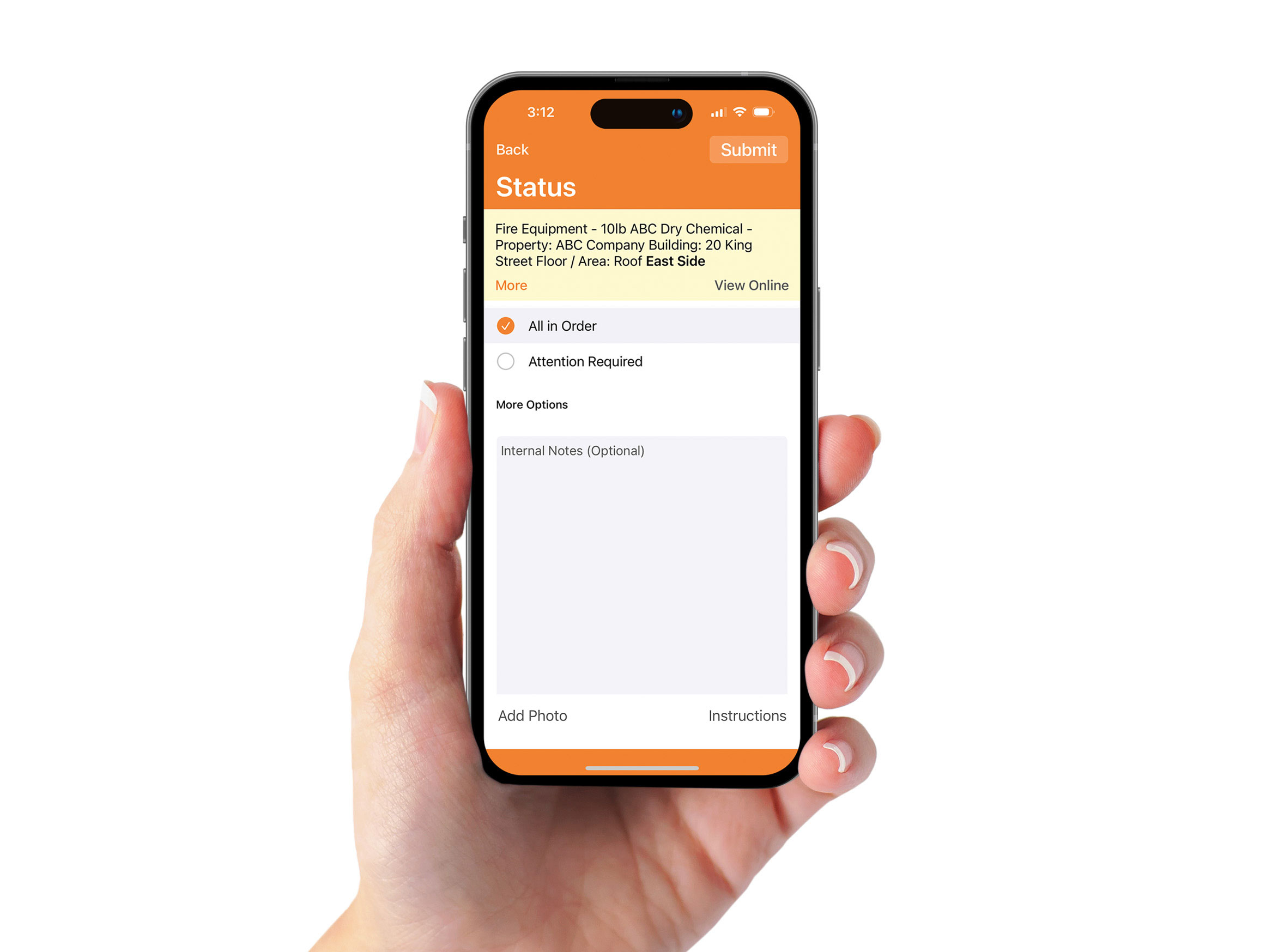 screenshot of reporting on scanner